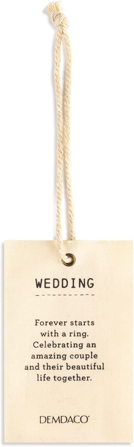 imageDEMDACO Wedding Classic White 7 x 35 Ceramic Stoneware Decorative Inspired BellClassic White