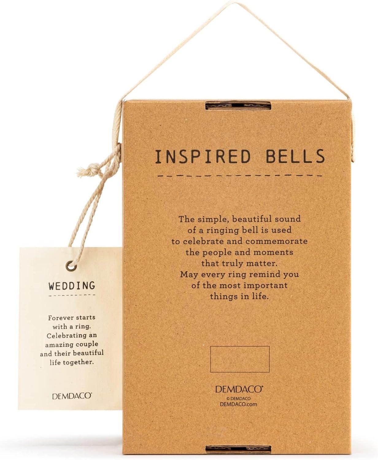 imageDEMDACO Wedding Classic White 7 x 35 Ceramic Stoneware Decorative Inspired BellClassic White
