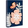 imageDEMDACO Hanging Tile Wall Art Everyday Home Dcor 5 x 7 Inch Acrylic Floral New Beginnings Together
