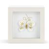 imageDEMDACO Wall or Tabletop Shadow Box Everyday Home Dcor 4 Inch Wood and Glass Love From Above Butterfly