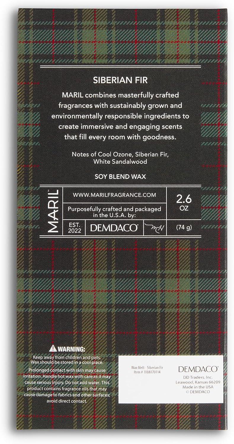 imageMARIL Scented Aromatherapy Wax Melt Cubes for Any Warmer 26 Oz Premium Soy Wax Blend Cubes Siberian Fir