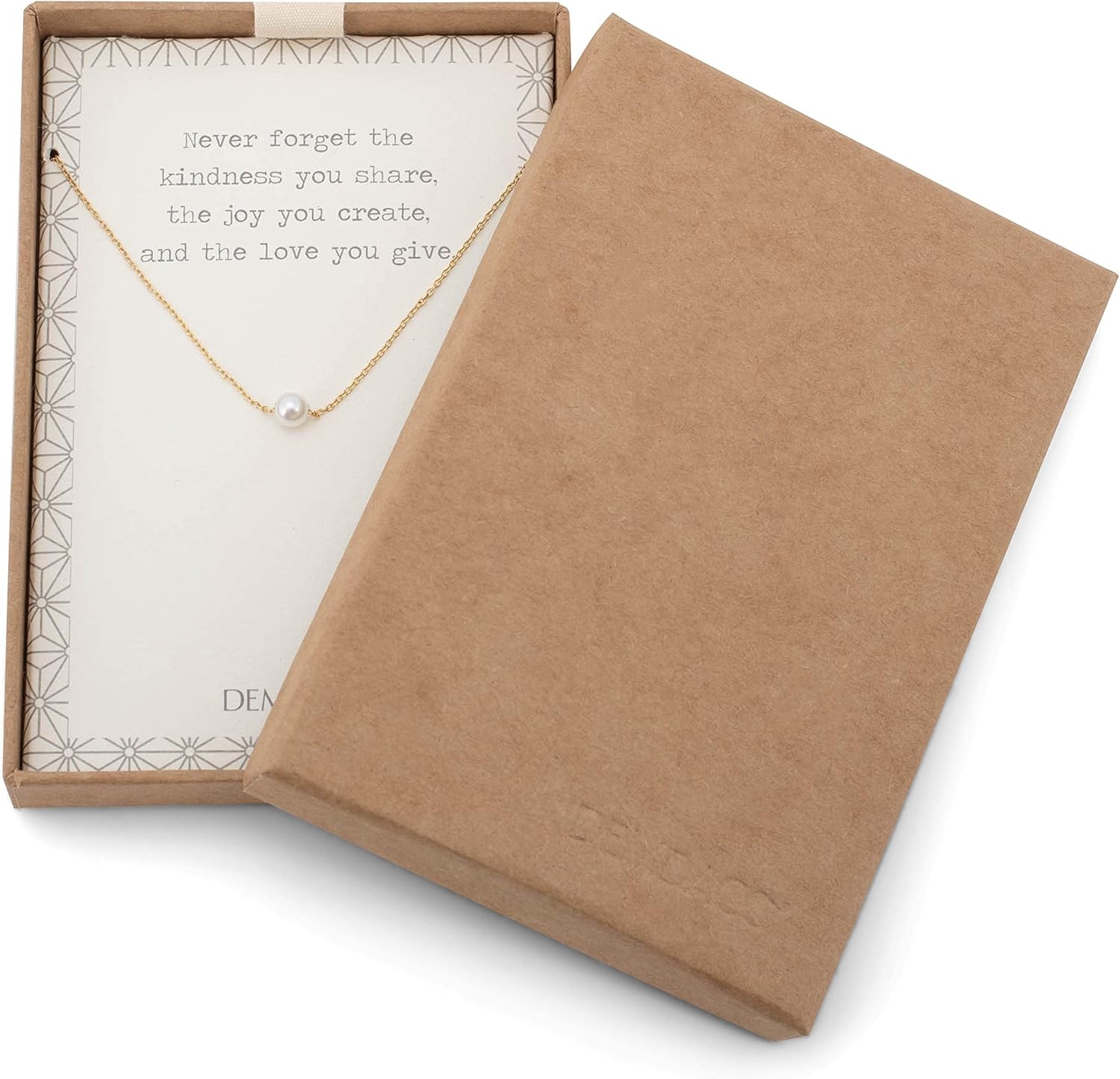 image:imageDEMDACO Pearl Charm Gold Tone One Size Fits Most Brass Metal Womens Choker Necklace
