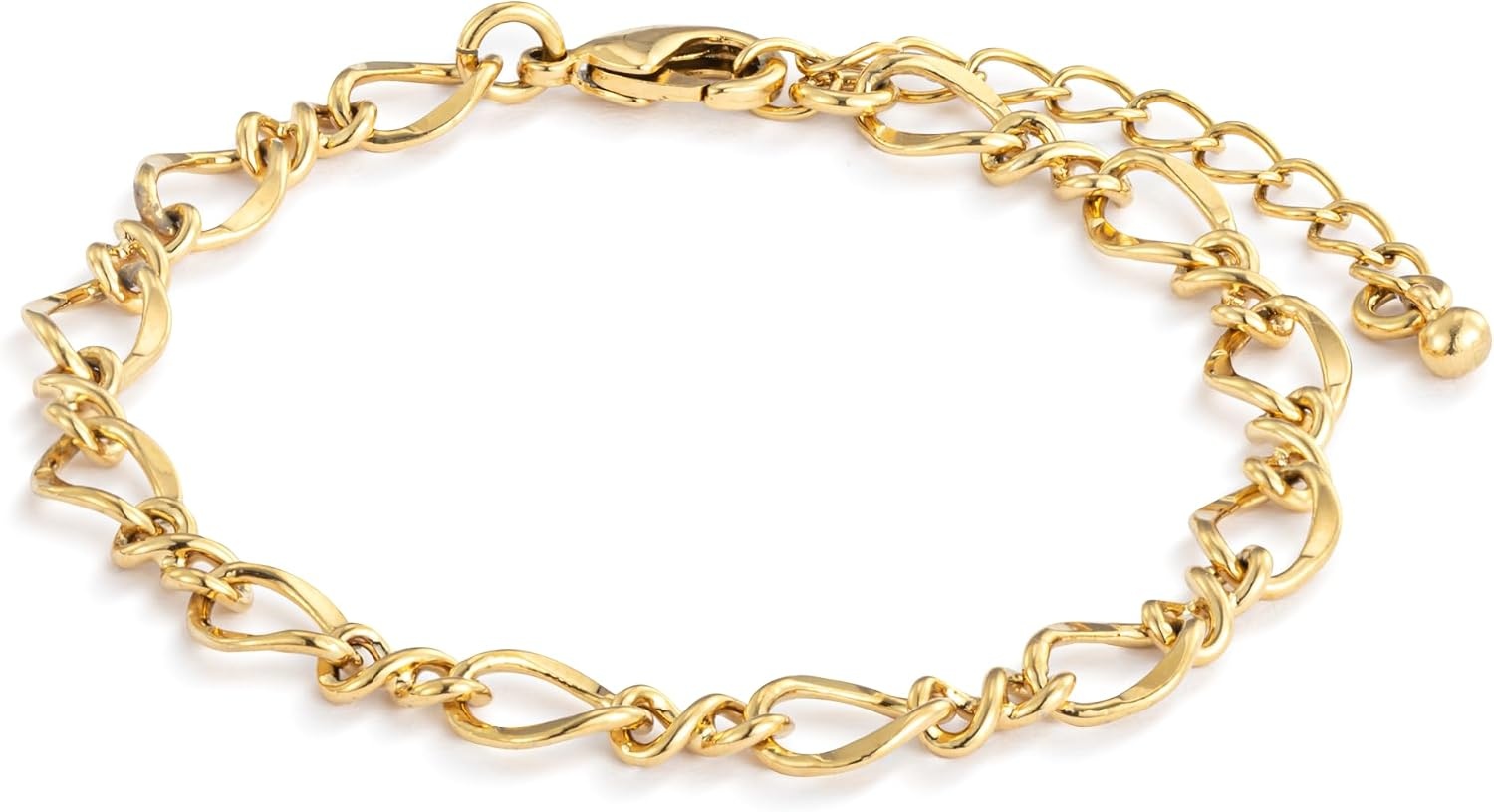 image:imageDEMDACO Womens Everyday Fashion Bracelet GoldPlated ChainTwisted Oval