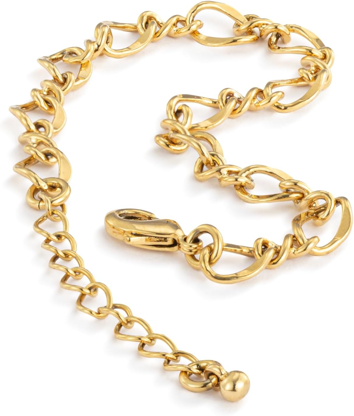 image:imageDEMDACO Womens Everyday Fashion Bracelet GoldPlated ChainTwisted Oval