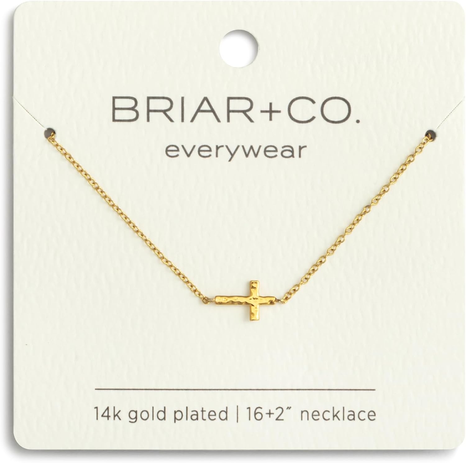 image:imageDEMDACO Womens Everyday Fashion Pendant Necklace 16 Inch GoldPlated Cross