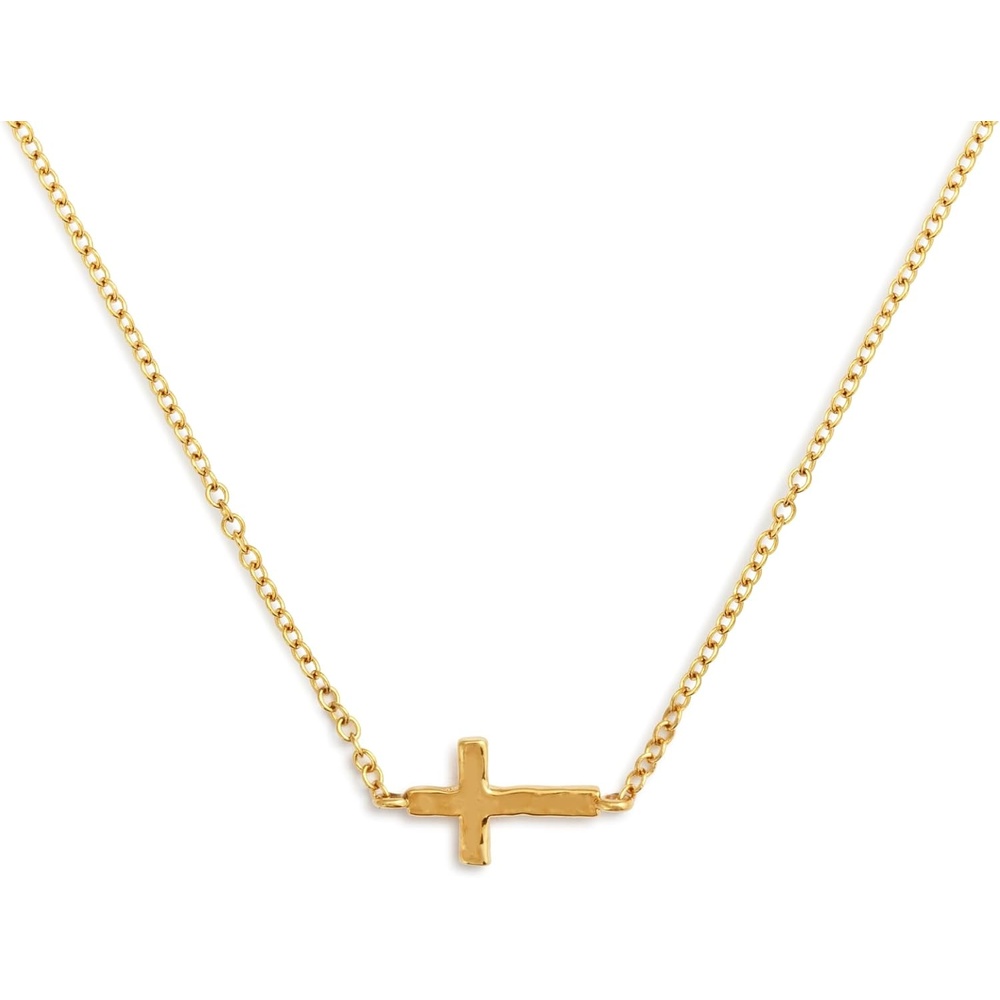 image:imageDEMDACO Womens Everyday Fashion Pendant Necklace 16 Inch GoldPlated Cross