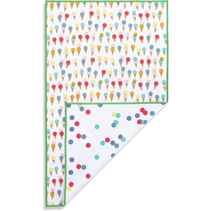 DEMDACO Absorbent Reversible Hand Dish Cloth Decorative Tea Towel from Design Serving Collection 18 x 30 Inch Polyester Fiber Ice Cream