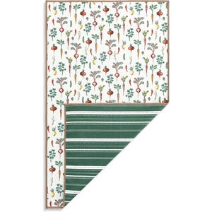 DEMDACO Absorbent Reversible Hand Dish Cloth Decorative Tea Towel from Design Serving Collection 18 x 30 Inch Polyester Fiber Root Veggies