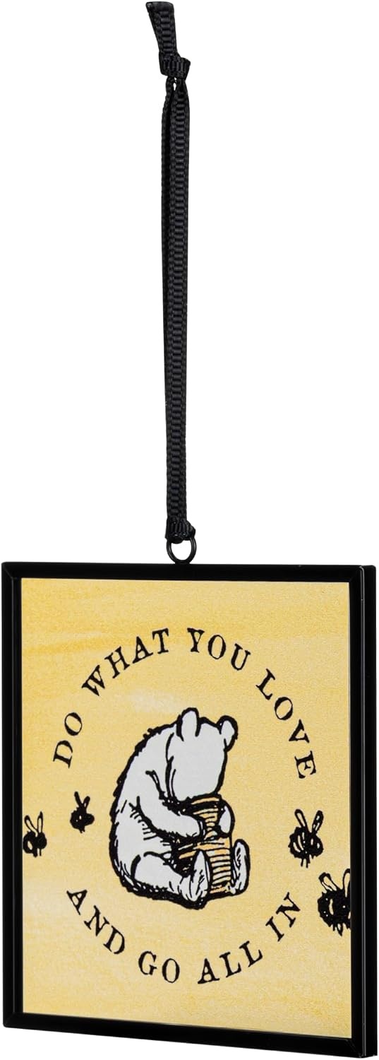 image:imageDemdaco Hanging Suncatcher Ornament for Window 3 x 3 Inch Iron and Glass Classic Yellow Bear Go All in