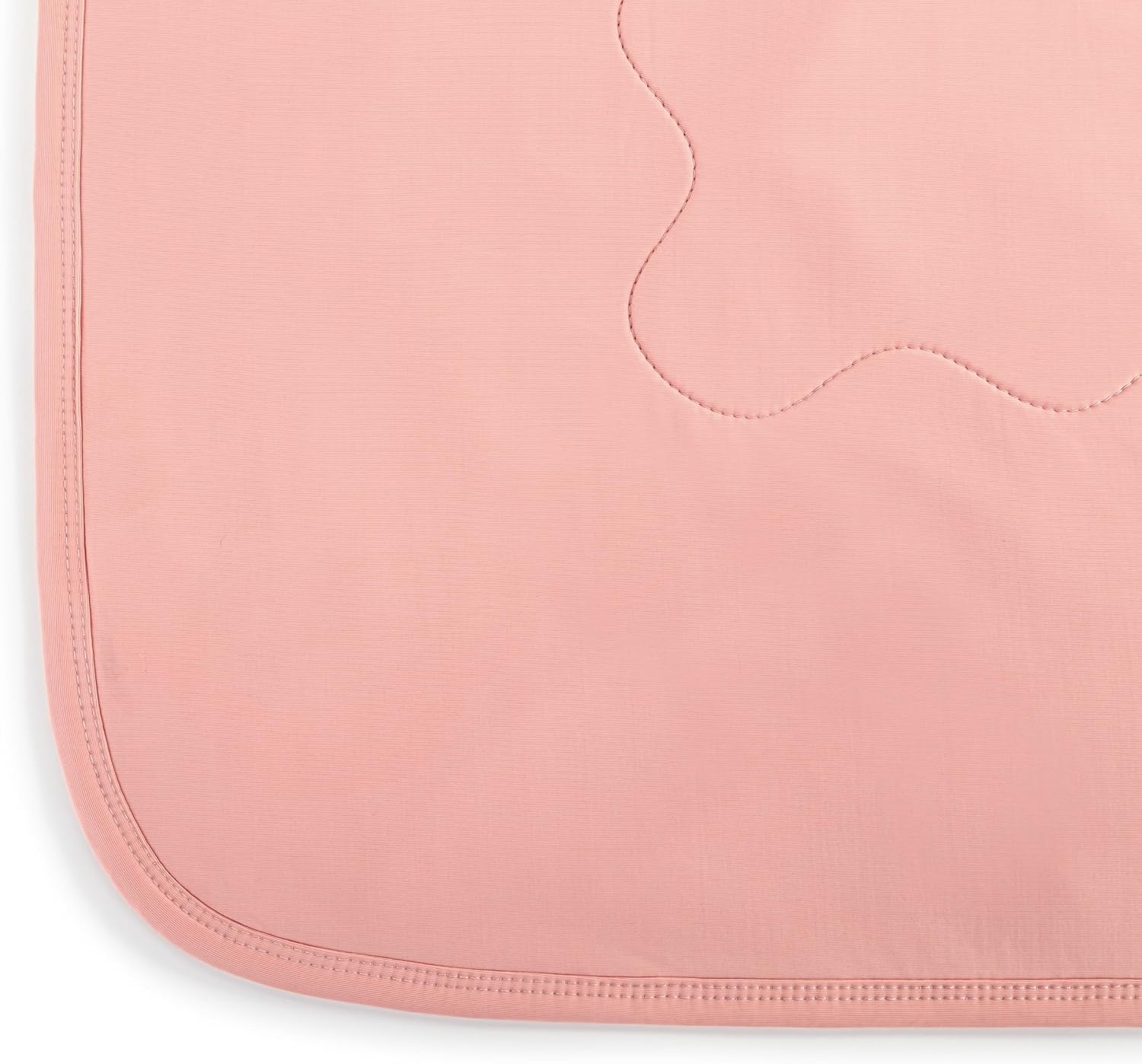 image:imageDEMDACO Weighted Cooling Lap Throw Blanket from Comfort Collection 50 x 60 Inch Polyester Sage GreenCoral Pink