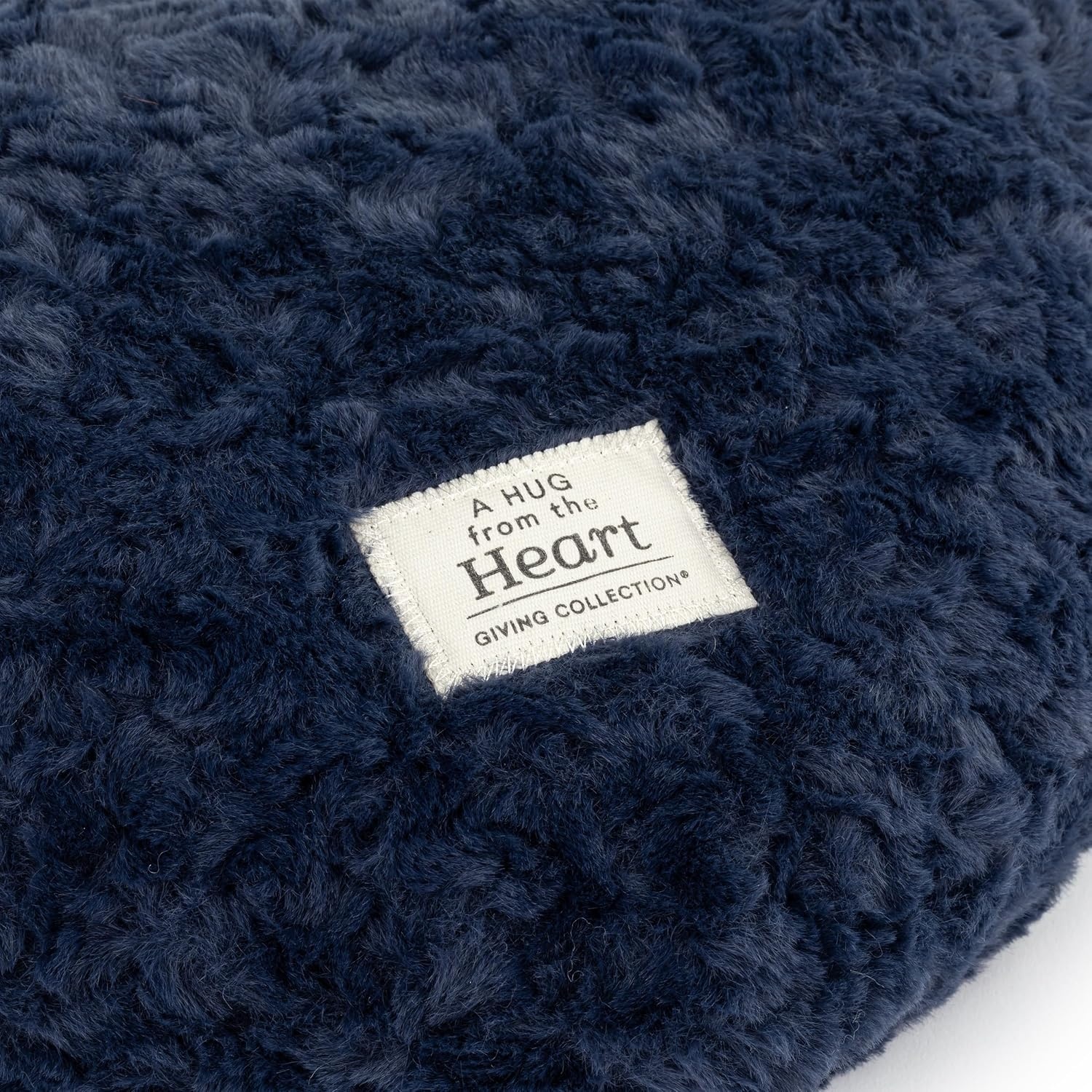 image:imageDEMDACO Weighted Snuggle Heart Pillow from Giving Collection 12 x 14 Inch Plush Polyester with Fiberfill and Glass Bead Stuffing Blush PinkBlue