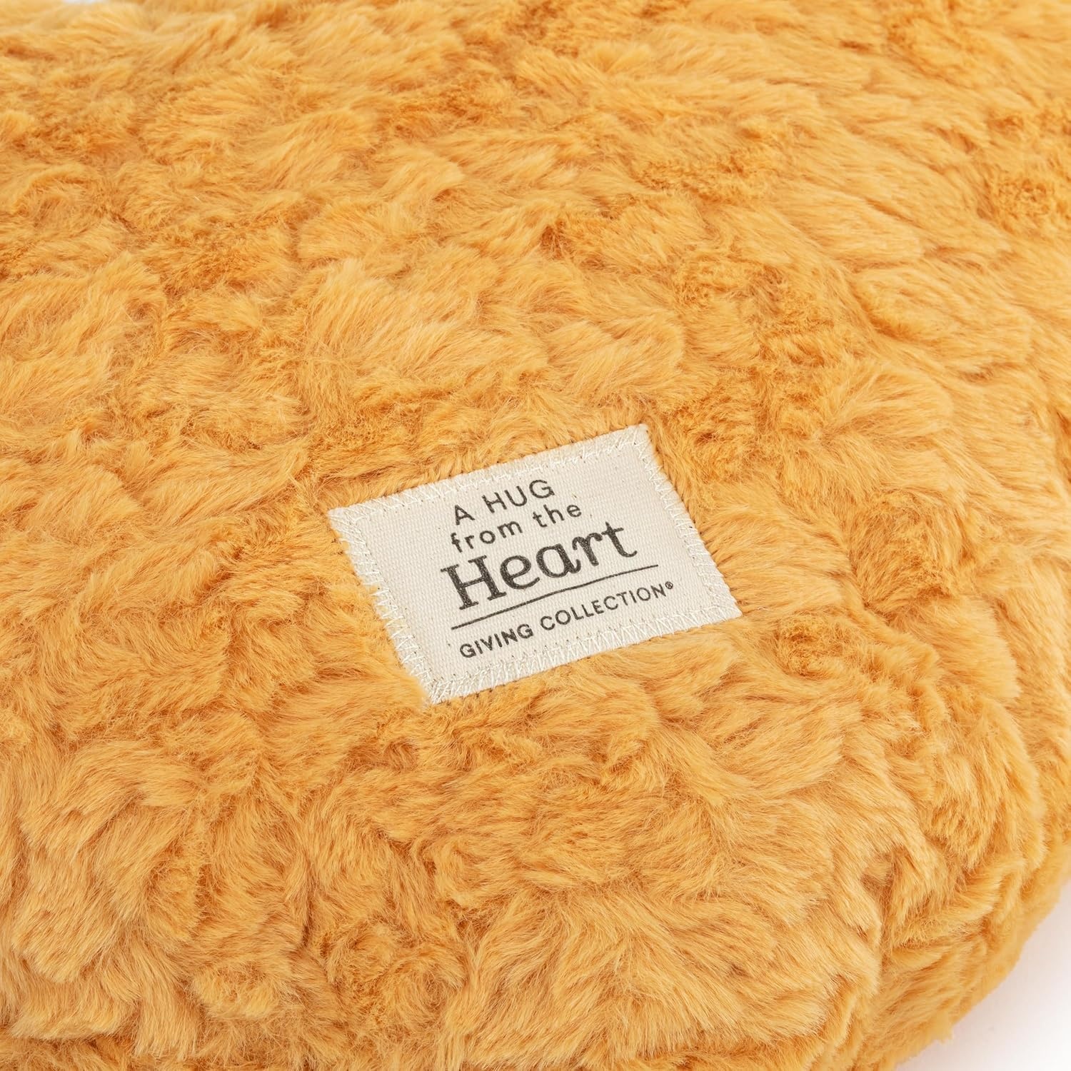 image:imageDEMDACO Weighted Snuggle Heart Pillow from Giving Collection 12 x 14 Inch Plush Polyester with Fiberfill and Glass Bead Stuffing Blush PinkYellow
