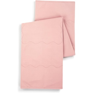 DEMDACO Weighted Cooling Lap Throw Blanket from Comfort Collection 50 x 60 Inch Polyester Sage Green(Coral Pink)