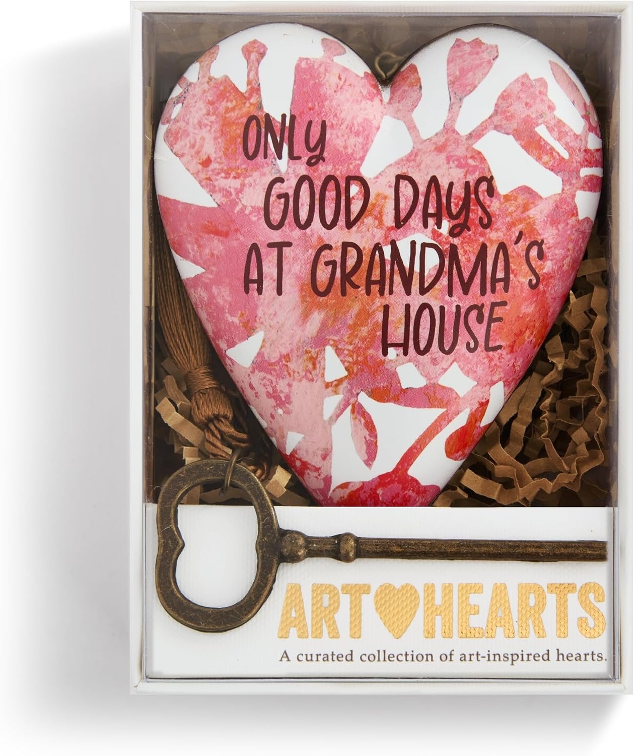 image:imageDEMDACO Art Heart with Vintage Skeleton Key Stand Tabletop Sculpture 35 Inch Resin Good Days at Grandmas