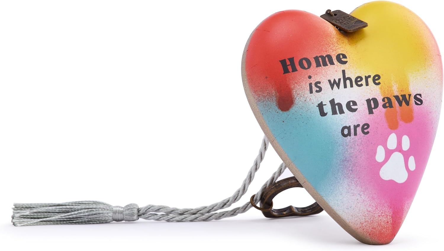 image:imageDEMDACO Art Heart with Vintage Skeleton Key Stand Tabletop Sculpture 35 Inch Resin Home is Where The Paws are