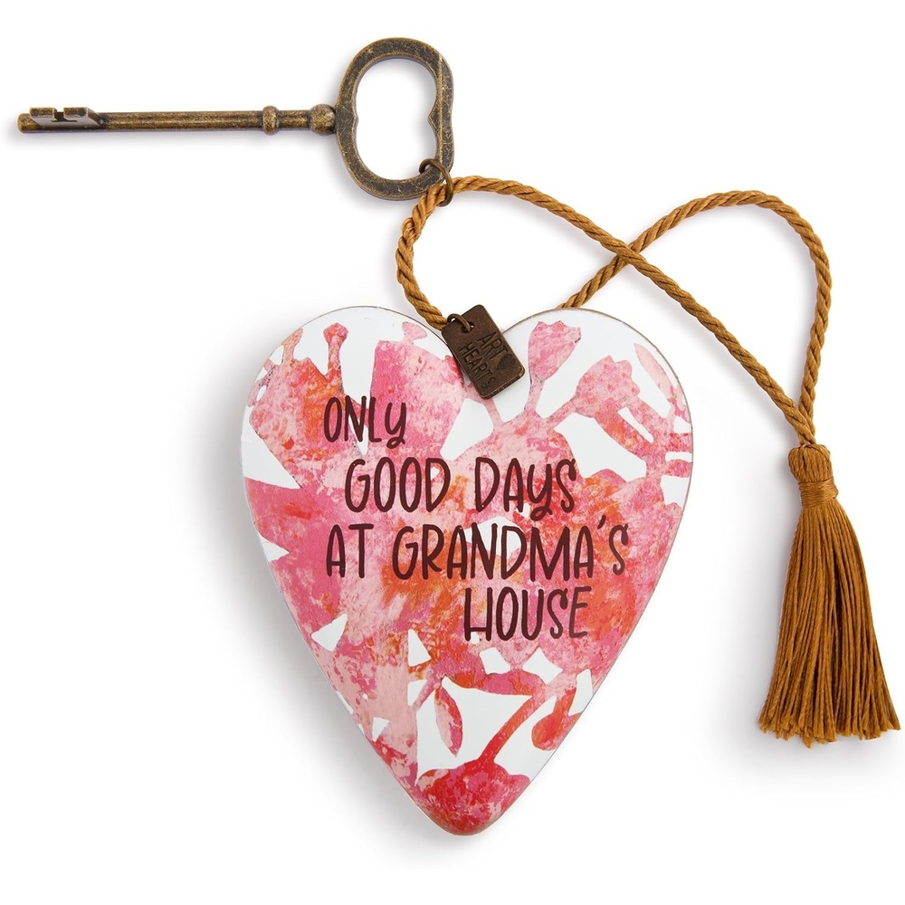image:imageDEMDACO Art Heart with Vintage Skeleton Key Stand Tabletop Sculpture 35 Inch Resin Good Days at Grandmas