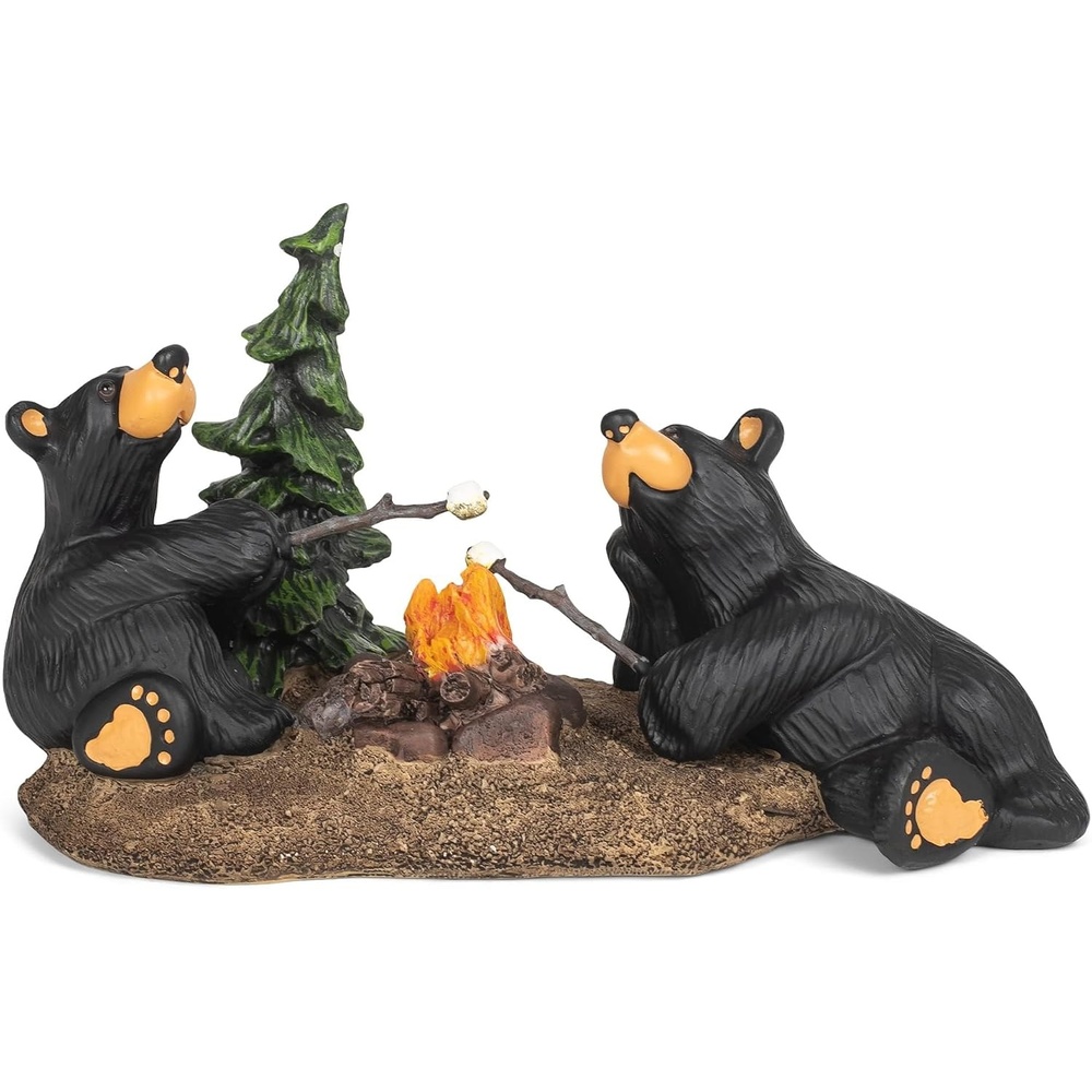 image:imageDEMDACO Bearfoots by Jeff Fleming Campfire Memories Black Bear 45 x 8 in