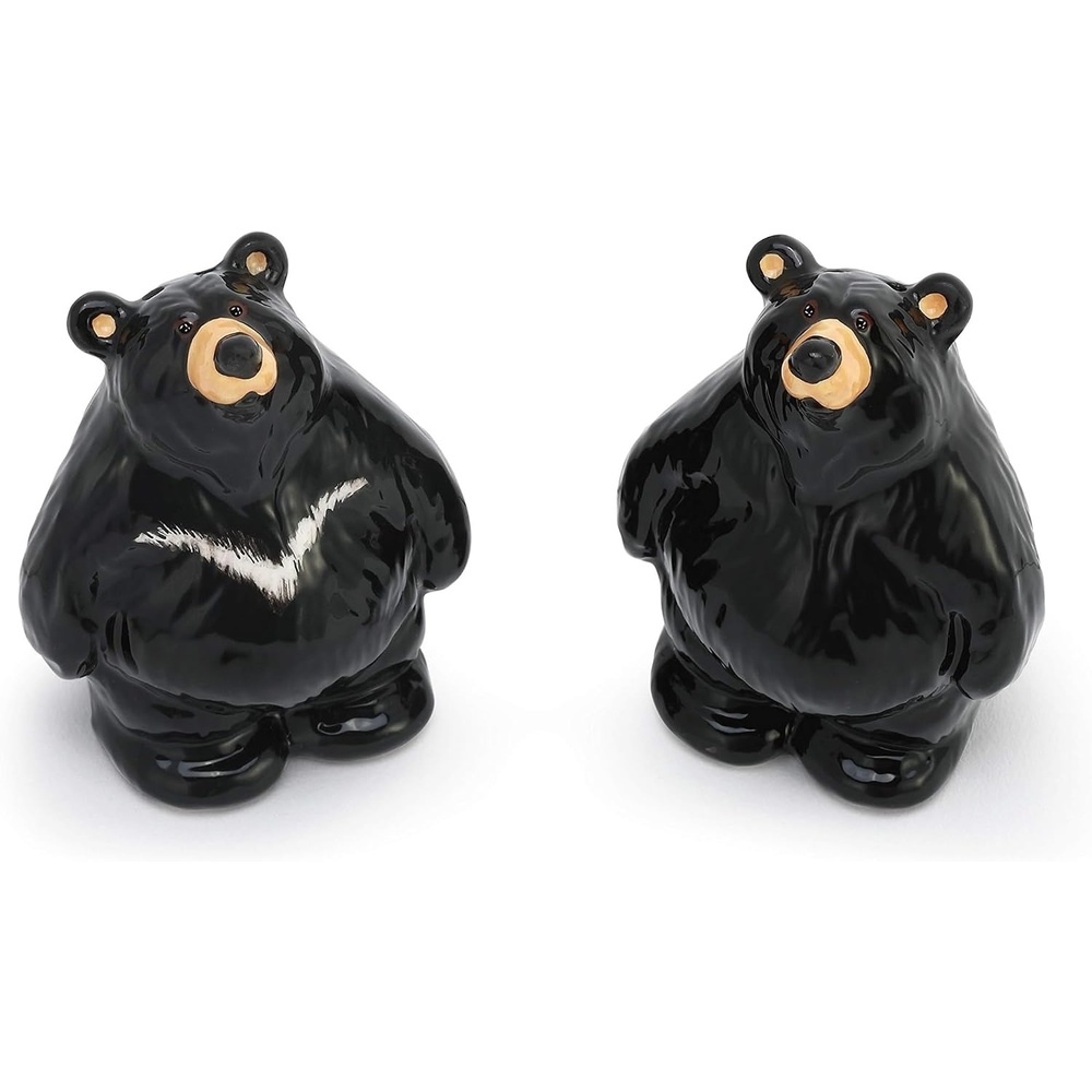 image:imageDEMDACO Bearfoots by Jeff Fleming Chubby Bear Salt and Pepper Shaker Set