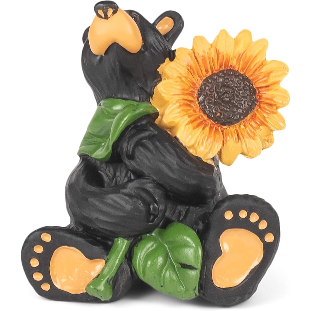 image:imageDEMDACO Bearfoots by Jeff Fleming Sunflower Bear Mini Figurine 2 x 275 in