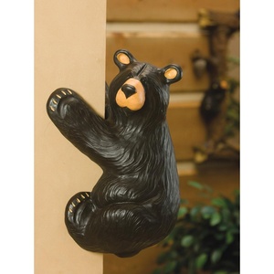 DEMDACO Bearfoots by Jeff Fleming Climber Bear Grand Black Bear 18 x 11 Hand-cast Resin Figurine Sculpture