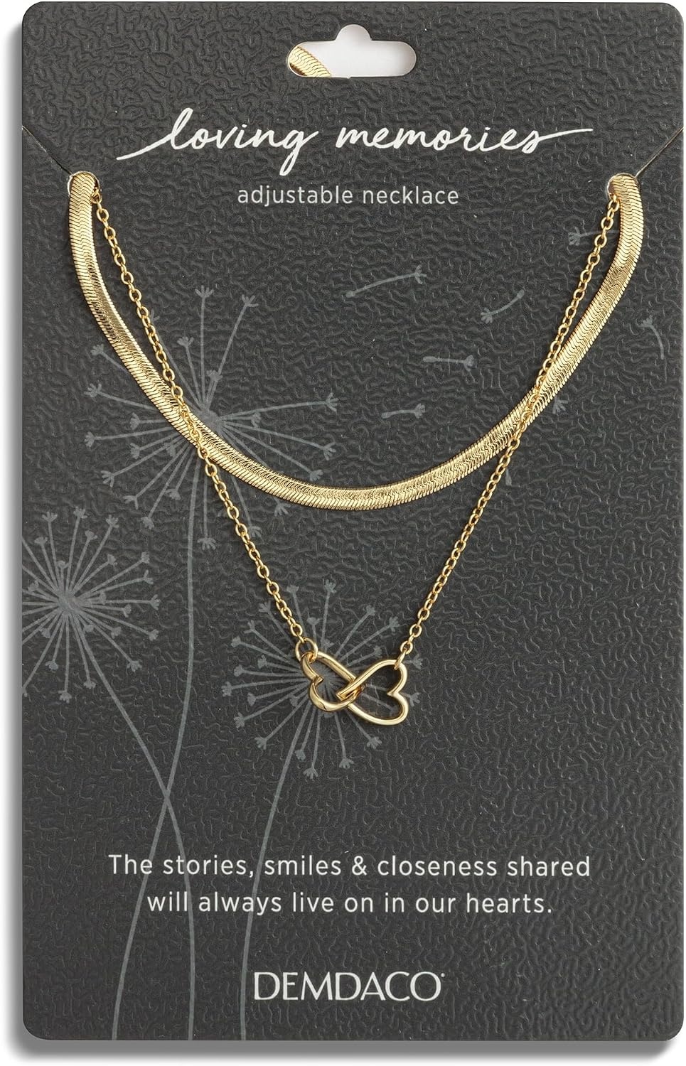 image:imageDEMDACO Womens Everyday Fashion Layered Pendant Chain Necklace 18 InchGold Heart