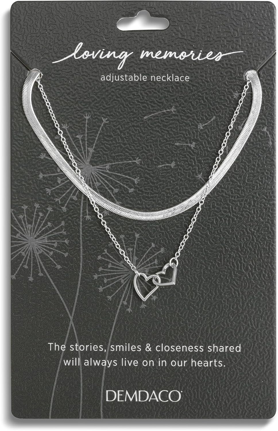 image:imageDEMDACO Womens Everyday Fashion Layered Pendant Chain Necklace 18 InchSilver Heart