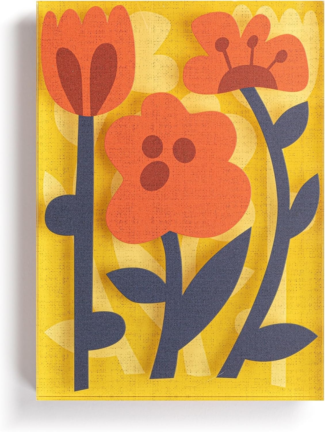 image:imageDEMDACO Hanging Tile Wall Art Everyday Home Dcor 5 x 7 Inch Acrylic Floral Choose Happy Together