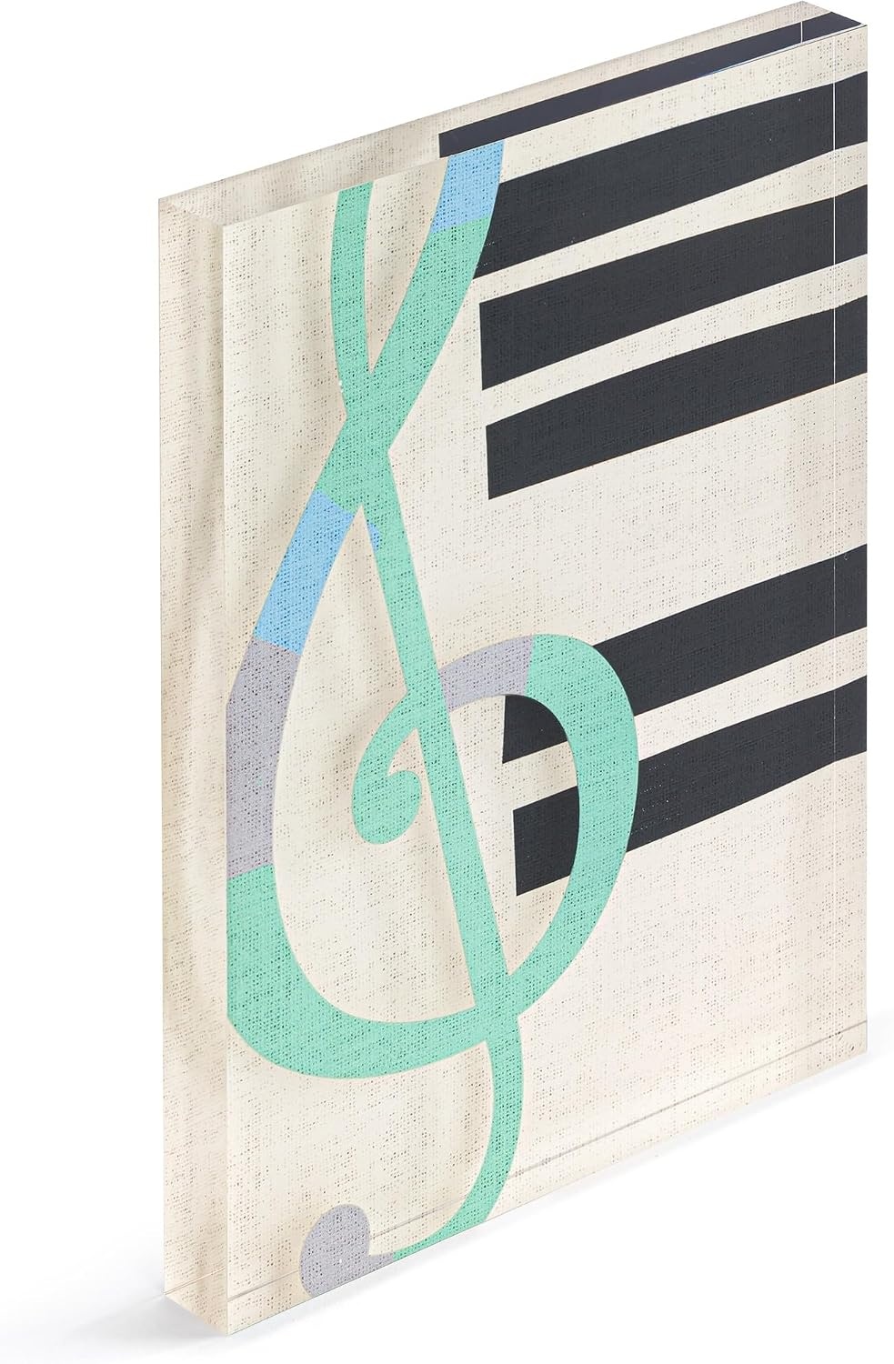 image:imageDEMDACO Hanging Tile Wall Art Everyday Home Dcor 5 x 7 Inch Acrylic Music Upbeat Together