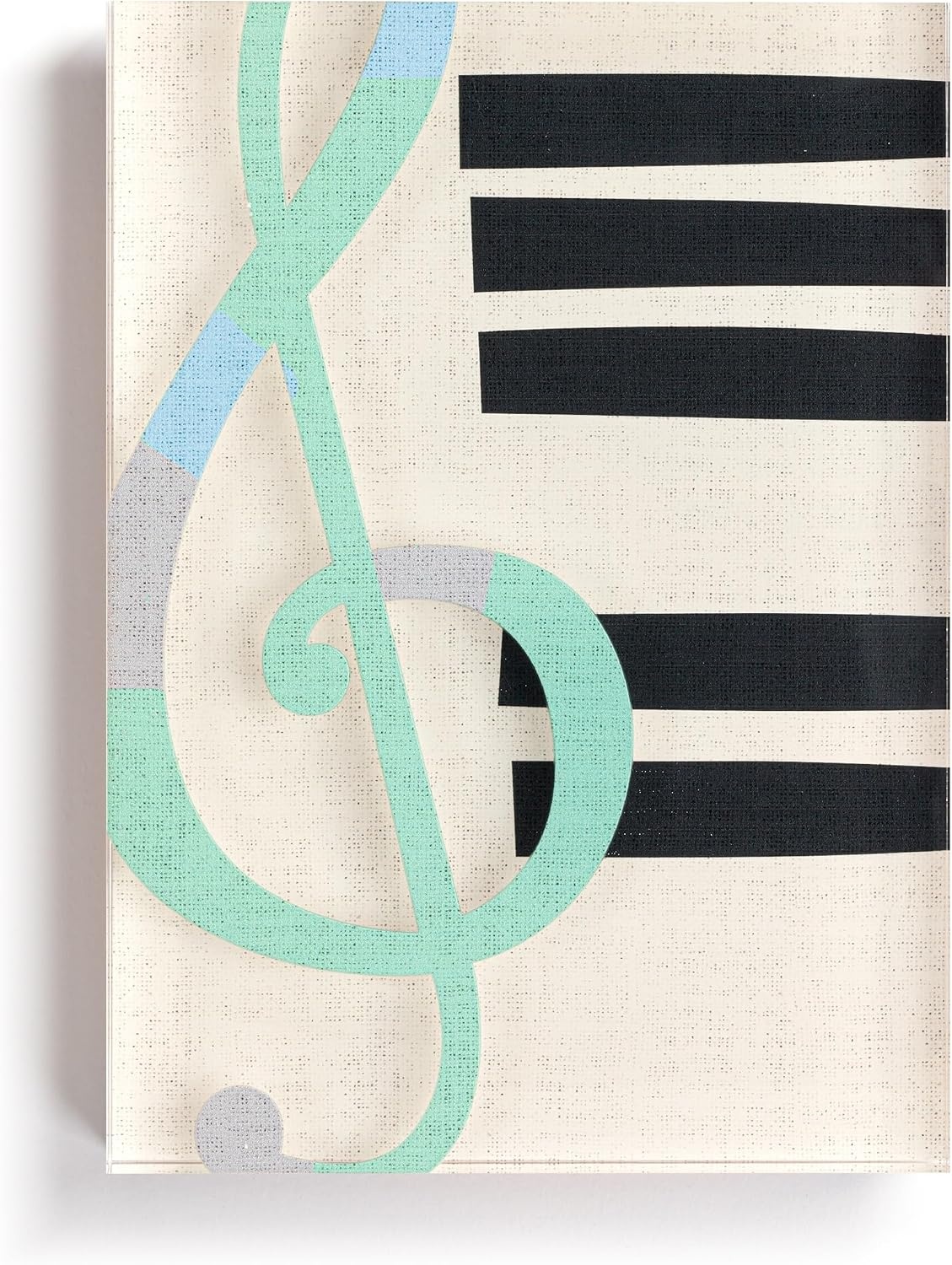 image:imageDEMDACO Hanging Tile Wall Art Everyday Home Dcor 5 x 7 Inch Acrylic Music Upbeat Together