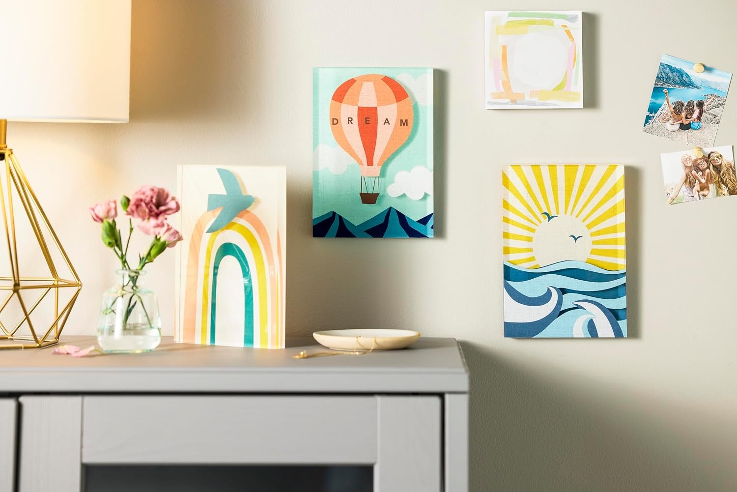 image:imageDEMDACO Hanging Tile Wall Art Everyday Home Dcor 5 x 7 Inch Acrylic Shine Together