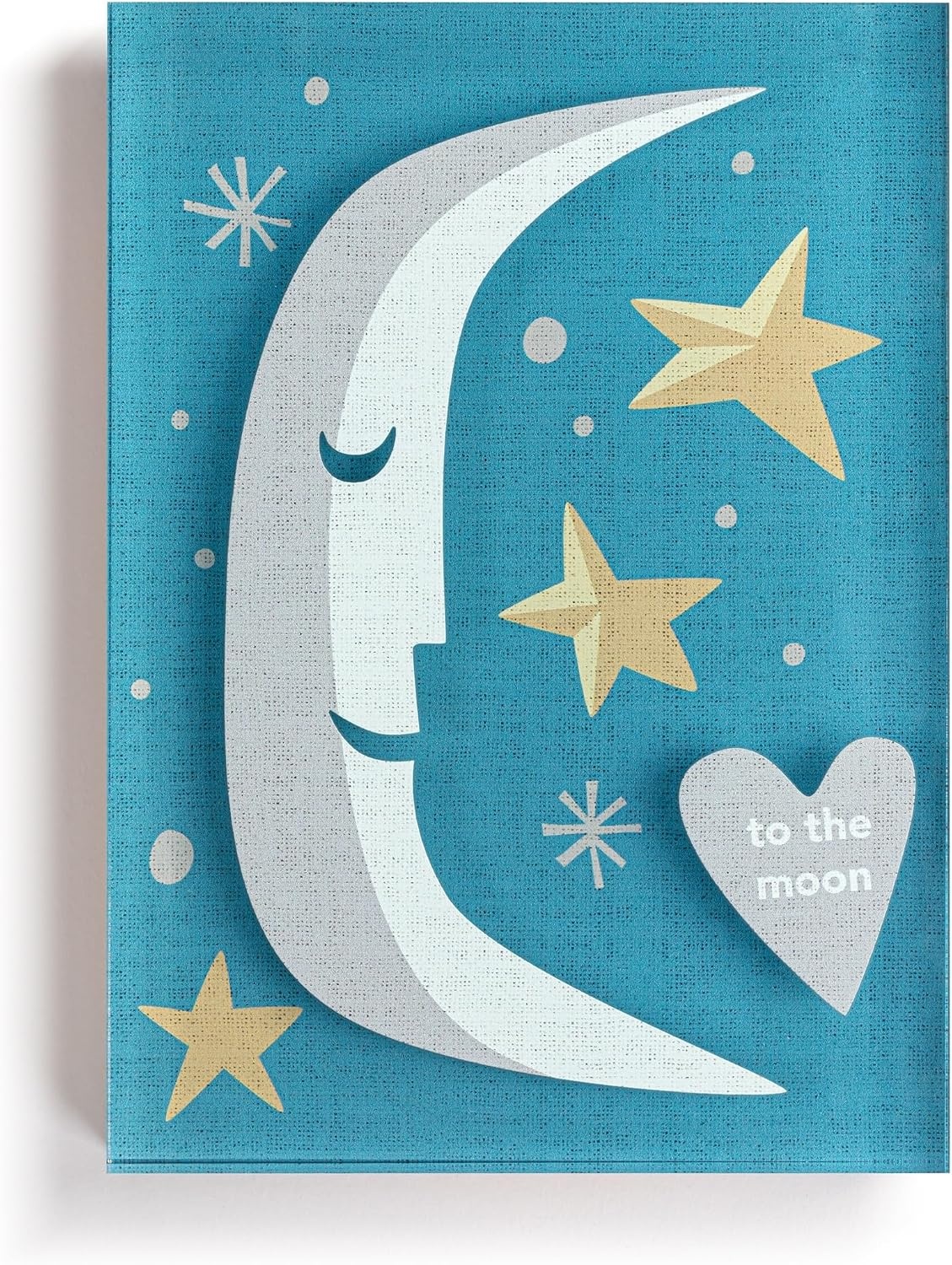 image:imageDEMDACO Hanging Tile Wall Art Everyday Home Dcor 5 x 7 Inch Acrylic To the Moon Together