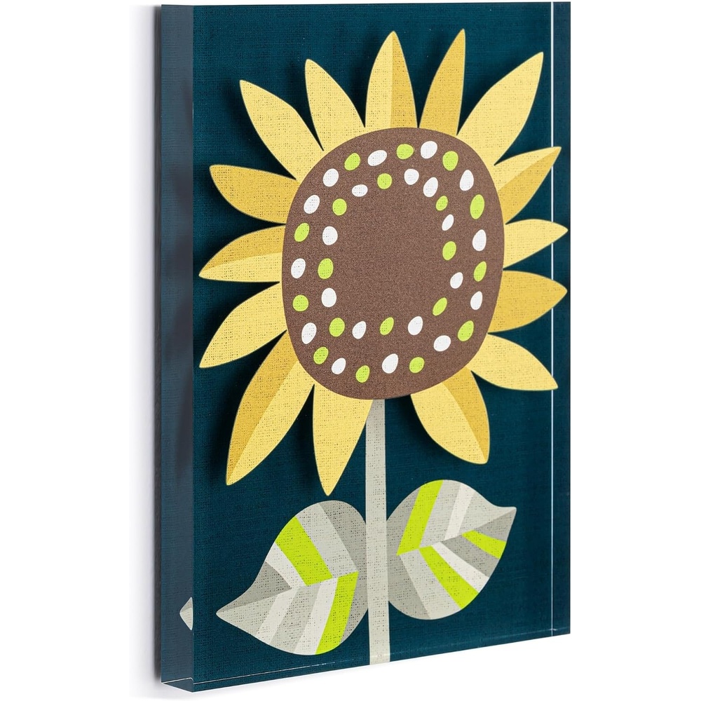 image:imageDEMDACO Hanging Tile Wall Art Everyday Home Dcor 5 x 7 Inch Acrylic Sunshine Together