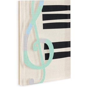 DEMDACO Hanging Tile Wall Art Everyday Home Décor, 5 x 7 Inch Acrylic, Music Upbeat Together