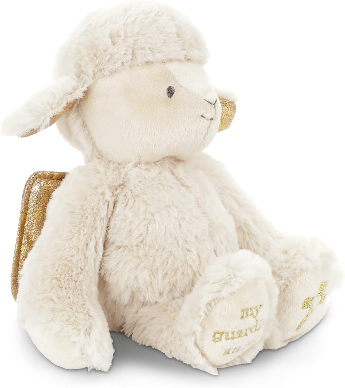 image:imageDEMDACO Guardian Angel Lamb 7 Inch Cream and Gold Tone Polyester Plush Stuffed AnimalLamb