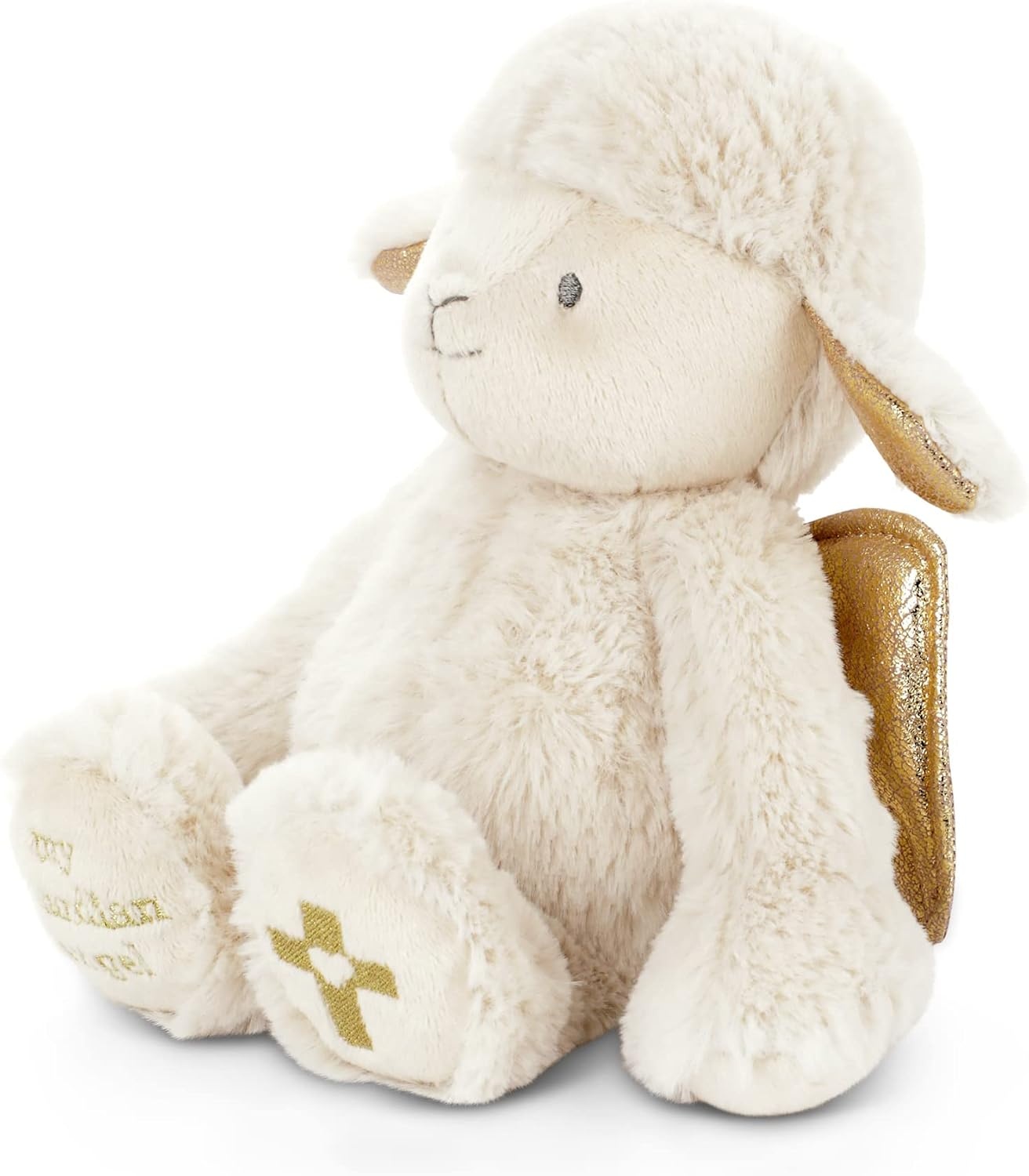 image:imageDEMDACO Guardian Angel Lamb 7 Inch Cream and Gold Tone Polyester Plush Stuffed AnimalLamb