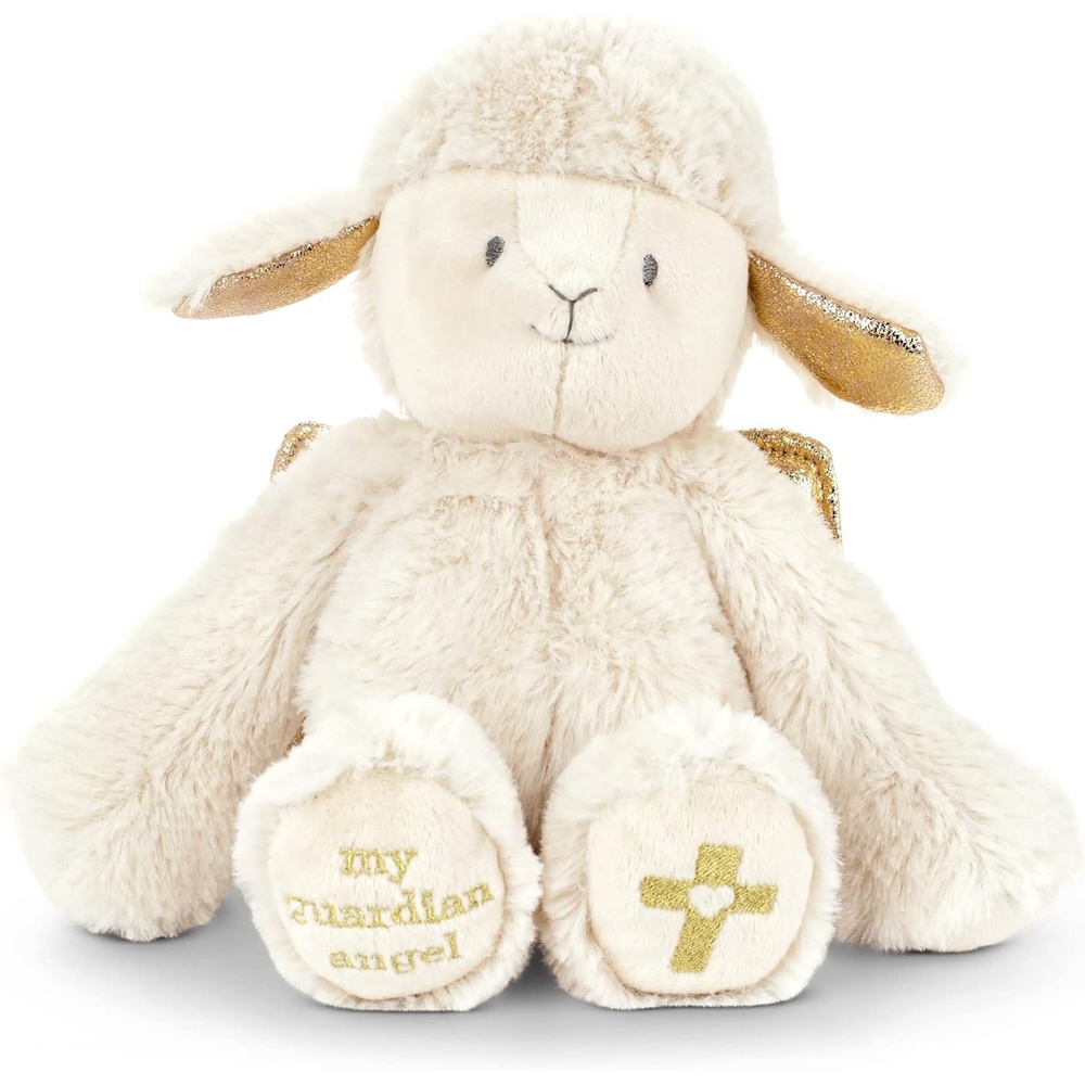 image:imageDEMDACO Guardian Angel Lamb 7 Inch Cream and Gold Tone Polyester Plush Stuffed AnimalLamb
