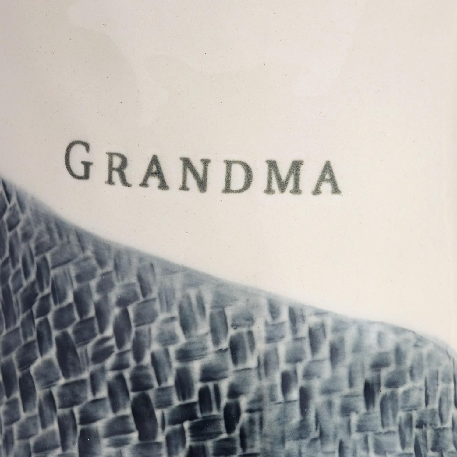 image:imageDEMDACO Grandma and Grandpa Hug Glossy Cream 12 ounce Stoneware Ceramic Mugs Set of 2
