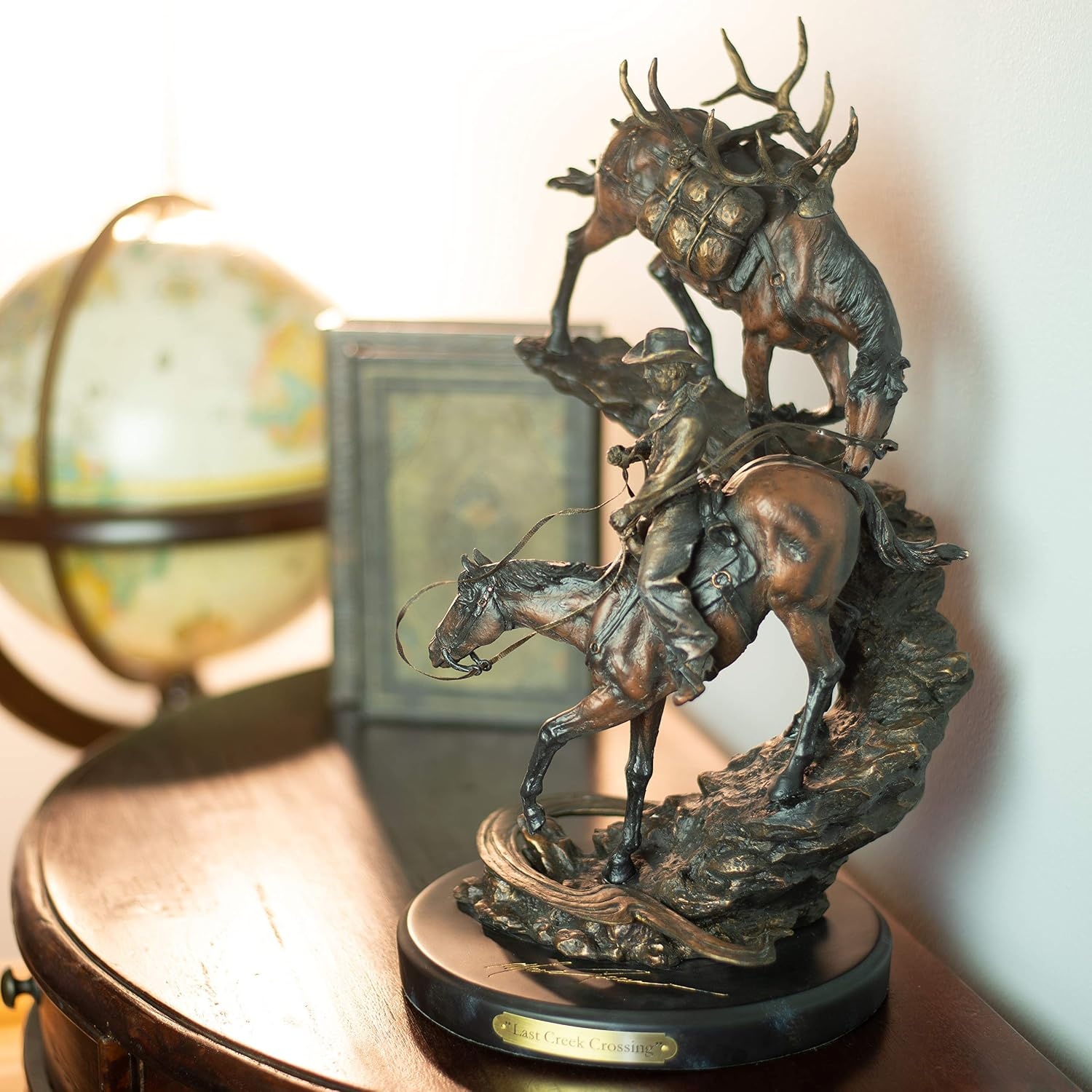 image:imageDEMDACO Last Creek Crossing Decorative Sculpture Bronze Color Finish