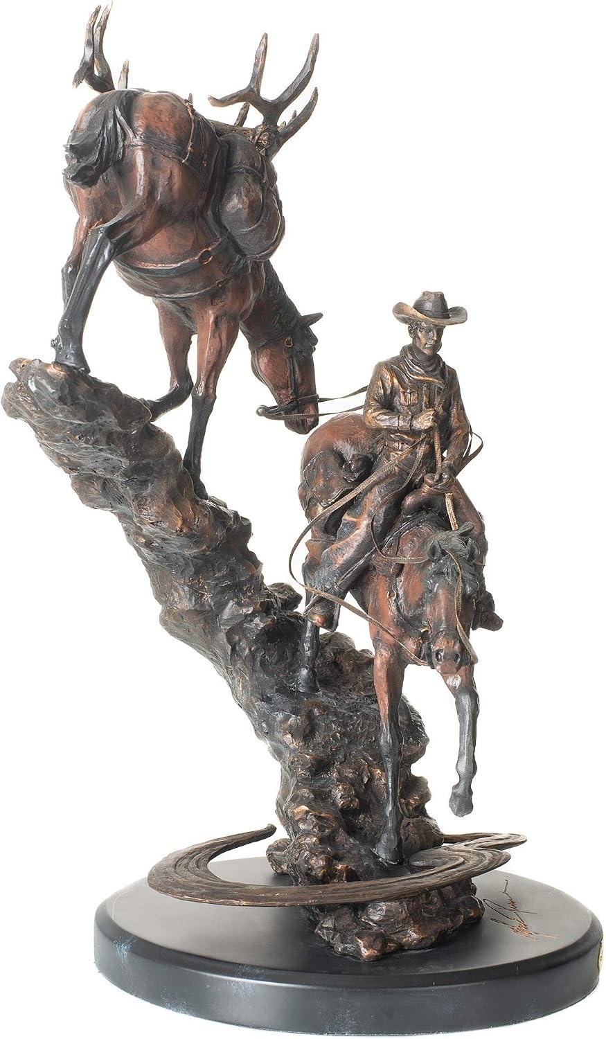 image:imageDEMDACO Last Creek Crossing Decorative Sculpture Bronze Color Finish