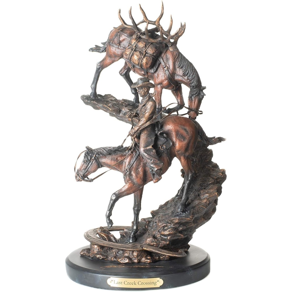 image:imageDEMDACO Last Creek Crossing Decorative Sculpture Bronze Color Finish