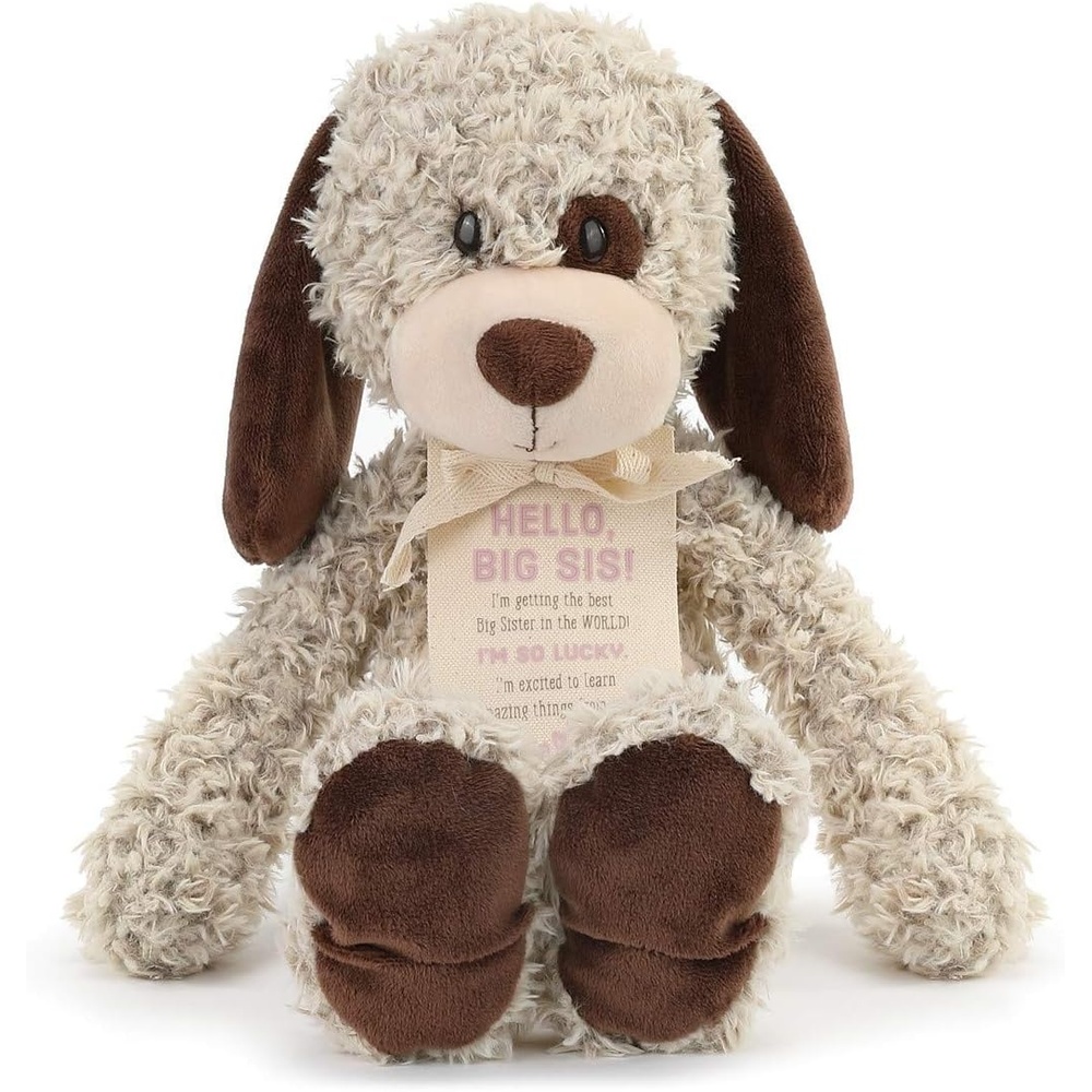 image:imageDEMDACO Big Sister Puppy Soft Brown 13 inch Plush Material Stuffed Animal Figure Toy